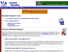 Tablet Screenshot of contact.martnet.com
